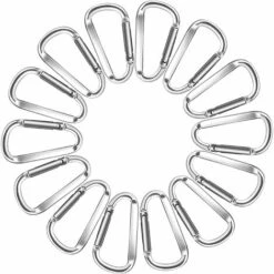 MONLY Lot De 14 Mousquetons Porte-clés De 6 Cm - En Alliage D'aluminium