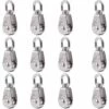 LLOVE Lot De 12 Blocs De Poulie En Acier Inoxydable 304 M15 Avec Corde Métallique -Equipement antichute Soldes 64871209 1