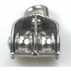 LLOVE Pack-of-1 M25 Blocs De Coquille à Double Poulie Poulie De Levage Pour Câble Métallique Rouleau Porteur De Poulies Acier Inoxydable 304, Charge Maximale: 159kg -Equipement antichute Soldes 64871690 4