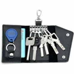 BENOBBY KIDS Etui Porte-Clé Cuir, Pochette Porte Cles Cuir (Noir) -Equipement antichute Soldes 64874466 3