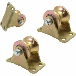 Poulie De Poulie De Levage -3 Pièces - En Acier épais - Faible Bruit - Revêtement Couleur Inoxydable - Pour Cordes 56Vingt