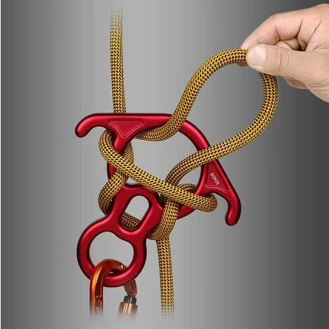 HEGUYEY Figure De Sauvetage 50KN, 8 Descendeur Grand Appareil D'assurage à Oreille Courbée Et Rappel 6 HEGUYEY Figure De Sauvetage 50KN, 8 Descendeur Grand Appareil D'assurage à Oreille Courbée Et Rappel – Image 4