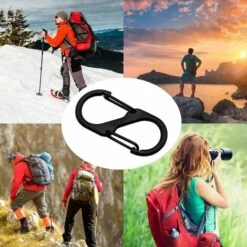 PERLE RARE Mini S Forme Mousqueton Clips 30pcs, Petit Mousqueton, Longueur 50mm 8 Forme Mousqueton, Clips Porte-clés à Double Ressort, Randonnée En Plein, Pêche, Camping, Voyages (noir) 11 PERLE RARE Mini S Forme Mousqueton Clips 30pcs, Petit Mousqueton, Longueur 50mm 8 Forme Mousqueton, Clips Porte-clés à Double Ressort, Randonnée En Plein, Pêche, Camping, Voyages (noir) -Equipement antichute Soldes 65177981 5