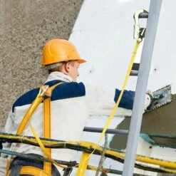 CESIèCLEFOU Sangle Longe De Sécurité Longe D'escalade Avec Mousqueton Boucle En Acier Pour Escalade Alpinisme Antichut (1.8M, 1500KG Max) Lefou -Equipement antichute Soldes 65211105 5