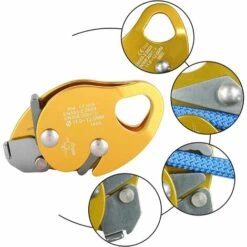 EAUDACè Descendeur D'escalade Arrêt Auto-freinant Butée De Corde D'escalade Équipement De Pointe Pour L'alpinisme -Equipement antichute Soldes 65337160 3