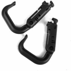 L'FLANEUR Mousquetons De Sécurité 10pcs D-ring Tactique Sangle Boucle De Verrouillage Mousqueton - Noir ANEUR -Equipement antichute Soldes 65354468 3