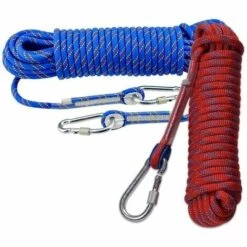 L'FLANEUR Corde D'escalade, Diamètre 12 Mm Accessoires De Randonnée Outdoor Statiques Corde De Sécurité Haute Résistance, 10 M Bleu ANEUR -Equipement antichute Soldes 65357234 3