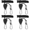 Corde à Cliquet Réglable Sangle à Cliquet Corde Heavy Duty Rope Ratchet Pour Lampe Plantes Capacité De 150 LB Par Paire 1/8 Pouces 2 Paire S'arêern -Equipement antichute Soldes 65361039 1