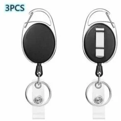 Porte-badge, Cartes-clés (3 Pièces Noires) S'arêern