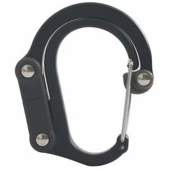 BDD Mousqueton à Boucle Rotative Multifonctionnelle De Type D, 2 Pièces, Champ De Voyage Extérieur, Mousqueton En Alliage D'aluminium