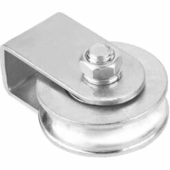 MERéTéET Poulie, 0,3 Tonnes Chargement Simple Poulie Bloc Pivotant ​poulie ​rouleau Roue De Levage For Câble Métallique 12*5*4cm Argent，KoleZy -Equipement antichute Soldes 65383100 2