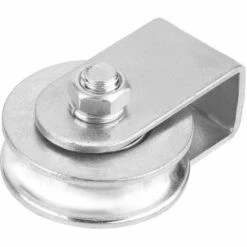 MERéTéET Poulie, 0,3 Tonnes Chargement Simple Poulie Bloc Pivotant ​poulie ​rouleau Roue De Levage For Câble Métallique 12*5*4cm Argent，KoleZy -Equipement antichute Soldes 65383100 4
