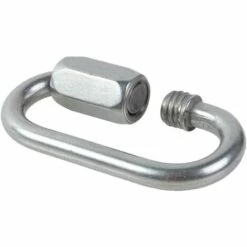 AOUGO 1Pc Mousqueton En Acier Inoxydable Vis Verrouillage Porte Crochet Pince à Pression Outil Extérieur Connexion Anneau Piste Boucle Mousqueton -Equipement antichute Soldes 65393931 3