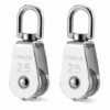ZHUOXUAN 2 Pcs Poulie En Acier Inox 304 M25 Poulie De Levage Rouleau De Chargement -Equipement antichute Soldes 65491300 1