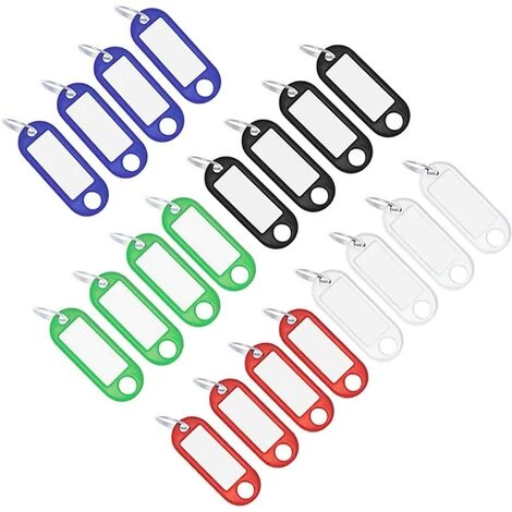 OSQI Paquet De 20 Porte-clés En Plastique Durable, étiquette De Bagage, 5 Couleurs 3 OSQI Paquet De 20 Porte-clés En Plastique Durable, étiquette De Bagage, 5 Couleurs