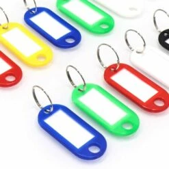OSQI Paquet De 20 Porte-clés En Plastique Durable, étiquette De Bagage, 5 Couleurs 10 OSQI Paquet De 20 Porte-clés En Plastique Durable, étiquette De Bagage, 5 Couleurs -Equipement antichute Soldes 65502734 4