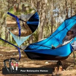 OSQI Mousqueton D'escalade 25KN 2 Pièces, Mousqueton De Sécurité En Aluminium Robuste En Forme De D Pour Le Camping, L'alpinisme, La Randonnée, Le Sauvetage, La Pêche, La Descente En Rappel, Le Hamac (noir) -Equipement antichute Soldes 65506225 3