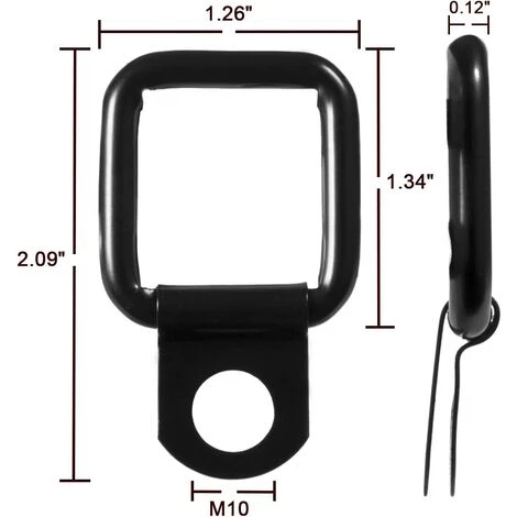 OSQI Lot De 8 Ancrages D'arrimage à Anneau En D, Fixation Rapide Pour Toit Rigide, Anneaux En D De Remplacement Pour 1995-2017 JK YJ TJ JKU Sports Sahara Freedom Rubicon X Et Illimité (ensemble De 8 Ancrages) 4 OSQI Lot De 8 Ancrages D'arrimage à Anneau En D, Fixation Rapide Pour Toit Rigide, Anneaux En D De Remplacement Pour 1995-2017 JK YJ TJ JKU Sports Sahara Freedom Rubicon X Et Illimité (ensemble De 8 Ancrages) – Image 2