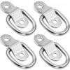 OSQI Lot De 4 Anneaux D'arrimage En D Pour Remorque, Anneaux En D En Acier Inoxydable Avec Support De Montage Pour Camion, Bateau, Voiture. -Equipement antichute Soldes 65506835 1