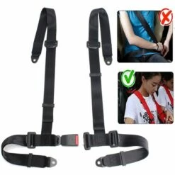FUIENKO Harnais De Course De Sport, Ceinture De Sécurité, 3 4 Points, Fixation, Fixation, Dégagement Rapide, Nylon, Pour Voiture, Noir, Rouge,Australie,TYPE A BLACK -Equipement antichute Soldes 65526246 4