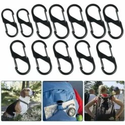 DONTODENT Mini Mousquetons En Forme De S, 30 Mousquetons En Alliage Inoxydable Double Petit Mousqueton Pour O -Equipement antichute Soldes 65607114 3