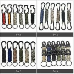 DONTODENT Lot De 6 Lanières Tressées Porte-clés Paracord Avec Mousquetons 8 DONTODENT Lot De 6 Lanières Tressées Porte-clés Paracord Avec Mousquetons -Equipement antichute Soldes 65607183 2