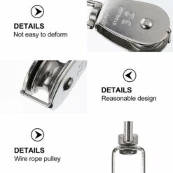 HELLO KITTY BAIN Poulie De Fitness Roue De Levage En Acier Inoxydable Poulie Simple Roue De Traction De Ligne Suspendue 6 HELLO KITTY BAIN Poulie De Fitness Roue De Levage En Acier Inoxydable Poulie Simple Roue De Traction De Ligne Suspendue -Equipement antichute Soldes 65625594 2