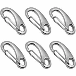 HELLO KITTY BAIN Mousqueton à Ressort En Acier Inoxydable Charge Maximale 100 Kg, Ressort De 50 Mm Pour Le Camping, La Randonnée, L'extérieur 6 Pièces