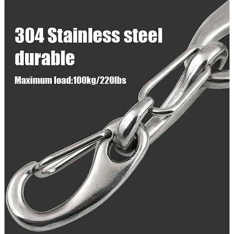 HELLO KITTY BAIN Mousqueton à Ressort En Acier Inoxydable Charge Maximale 100 Kg, Ressort De 50 Mm Pour Le Camping, La Randonnée, L'extérieur 6 Pièces 6 HELLO KITTY BAIN Mousqueton à Ressort En Acier Inoxydable Charge Maximale 100 Kg, Ressort De 50 Mm Pour Le Camping, La Randonnée, L'extérieur 6 Pièces – Image 4