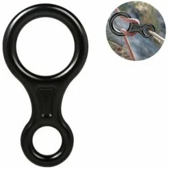 HELLO KITTY BAIN Anneau D'évacuation D'escalade - Descente Extérieure Noire 8 Caractères Descendeur Haute Altitude Protecteur De Descendeur