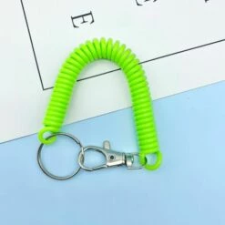 LTS FAFA Corde à Ressort Porte-clés Anti-perte Cordon De Téléphone Portable Avec Mousqueton En Métal Ceinture Fixe Porte-clés Boucle De Corde Canal De Camping En Plein Air Noir B -Equipement antichute Soldes 65747245 4