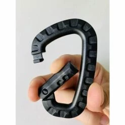 MERéTéET Lot De 5 Mousquetons En Plastique - Noir - En Forme De D -Equipement antichute Soldes 65789593 4