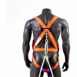 MERéTéET Nylon Double Ceinture Anti-Chute, Ceinture De Sécurité D’Escalade, Travail Haute Altitude Protection Contre Les Chutes Ceinture De Sécurité Complète Du Corps Ceinture De Sécurité Réglable Ceinture