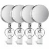 CADEAUX 4 Pièces Porte-Badge Rétractable Porte-Badge Rétractable Porte-Badge Robuste Avec Porte-Clés Anneau Clip Pour Carte D'Identité Mousqueton Carte Clé Badge De Travail 2 CADEAUX 4 Pièces Porte-Badge Rétractable Porte-Badge Rétractable Porte-Badge Robuste Avec Porte-Clés Anneau Clip Pour Carte D'Identité Mousqueton Carte Clé Badge De Travail -Equipement antichute Soldes 65833445 1