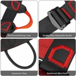 DONTODENT Harnais De Descente Assis Pour Escalade Et Escalade En Plein Air (noir) 9 DONTODENT Harnais De Descente Assis Pour Escalade Et Escalade En Plein Air (noir) -Equipement antichute Soldes 65869711 3