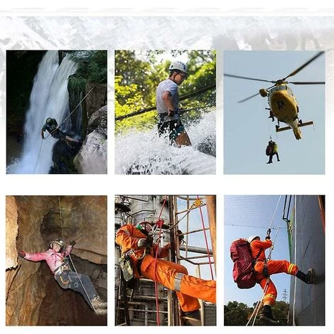 DONTODENT Harnais De Descente Assis Pour Escalade Et Escalade En Plein Air (noir) 7 DONTODENT Harnais De Descente Assis Pour Escalade Et Escalade En Plein Air (noir) – Image 5