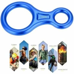 KAEJYIUT équipement De Descente Descendeur De Rappel Haute Résistance Sécuritaire 35KN Aluminium Montée Figure 8 Escalade Materiel Pour Les Loisirs De Plein Air Escalade -Equipement antichute Soldes 65875036 5