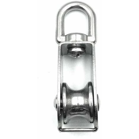 KAEJYIUT 4 Pièces 20 Mm Poulie Simple Poulie En Acier Inox Poulie De Levage Capacité De La Poulie - Argent 5 KAEJYIUT 4 Pièces 20 Mm Poulie Simple Poulie En Acier Inox Poulie De Levage Capacité De La Poulie - Argent – Image 3