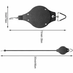 KAEJYIUT Poulie Pour Plantes, Poulie Rétractable Robuste Et Facile à Atteindre, Suspension Pour Panier De Fleurs, Crochet Pour Paniers De Jardin, Pots Et Mangeoire Pour Oiseaux, Suspendez Haut Et Tirez Vers Le Bas Pour Arroser Ou Alimenter Le Paquet De 2 (Noir) 10 KAEJYIUT Poulie Pour Plantes, Poulie Rétractable Robuste Et Facile à Atteindre, Suspension Pour Panier De Fleurs, Crochet Pour Paniers De Jardin, Pots Et Mangeoire Pour Oiseaux, Suspendez Haut Et Tirez Vers Le Bas Pour Arroser Ou Alimenter Le Paquet De 2 (Noir) -Equipement antichute Soldes 65875345 4