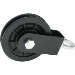 DONTODENT Lot De 4 Poulies De Câble Silencieuses En Nylon De 90 Mm Fixation De Roue De Traction à 360 Degrés Pour Système De Poulie De Levage à Lattes Blocs De Levage Équipement De Gymnastique à Domicile -Equipement antichute Soldes 65955644 4