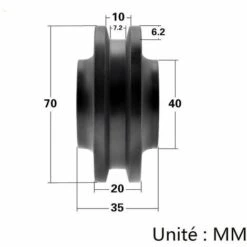 DONTODENT Pièces Roulette Coulissante Roue Grange Porte Placard Roulette Armoire Matériel Armoire Fenêtre Poulie Coulissante -Equipement antichute Soldes 65955888 2