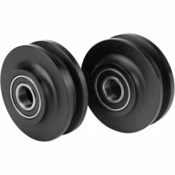 DONTODENT Pièces Roulette Coulissante Roue Grange Porte Placard Roulette Armoire Matériel Armoire Fenêtre Poulie Coulissante -Equipement antichute Soldes 65955888 3