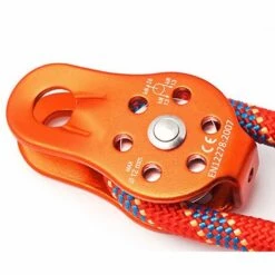 DONTODENT Poulie Fixe Simple 20kn Corde Robuste Crochet Pivotant Suspendu Antirouille Durable Empêcher La Corde De S'emmêler (orange) -Equipement antichute Soldes 65955981 3