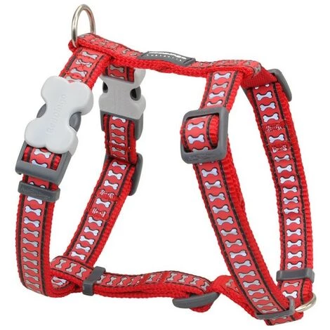 BRICOMARTEAU Harnais Pour Chien Red Dingo Rouge Os Réfléchissant 37-61 Cm 3 BRICOMARTEAU Harnais Pour Chien Red Dingo Rouge Os Réfléchissant 37-61 Cm