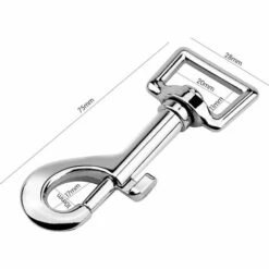 LONVRèE 2 Pcs Mousquetons Pivotants, 360 ° Mousqueton-Crochets Pivotant Pour Sangle Sacs Camping Randonnée Porte-Clés -Equipement antichute Soldes 66081387 4