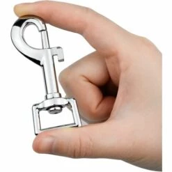 LONVRèE 2 Pcs Mousquetons Pivotants, 360 ° Mousqueton-Crochets Pivotant Pour Sangle Sacs Camping Randonnée Porte-Clés -Equipement antichute Soldes 66081387 5