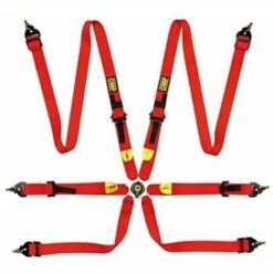 BRICOMARTEAU Harnais à 6 Points OMP DA0208H061 Rouge