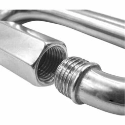 JOGAKU ® 4 Pièces Mousqueton En Acier Inoxydable Robuste, Mousqueton En Forme De D, M8 304 Verrouillage Rapide à Vis Quick Link Keychain Buckle Pour La Maison, L'escalade, La Randonnée, Les Voyages -Equipement antichute Soldes 66304296 4