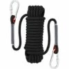 JOORRT Corde D'escalade, 12 Mm De Diamètre, Accessoires De Randonnée, Corde De Sécurité Haute Résistance (30 M Noir) -Equipement antichute Soldes 66341413 1