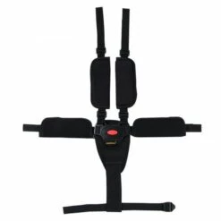 YOOUYIDA Harnais De Securite Pour Chaise Haute Avec épaulettes Et Coussin De Protection Harnais De Sécurité Pour Bébé,5 Points Bébé Ceintures Réglable Sangle De Sécurité Pour Poussette Universel Chaise Haute Enfants Noir